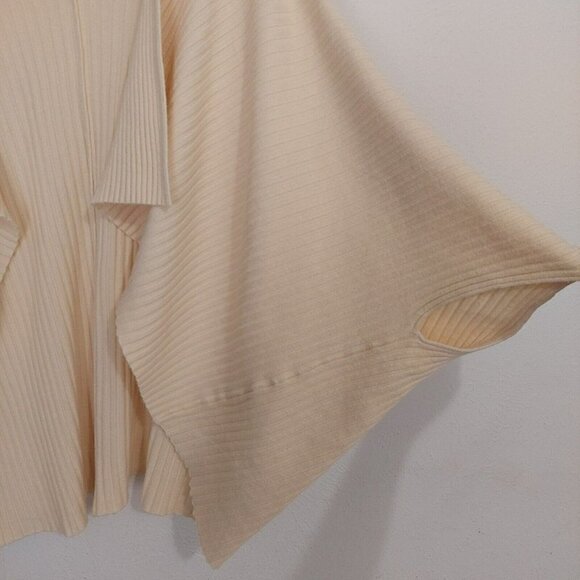 Pure + Good Anthropologie Cocoon Wrap Sweater One Size Ribbed Open Front - Picture 4 of 8
